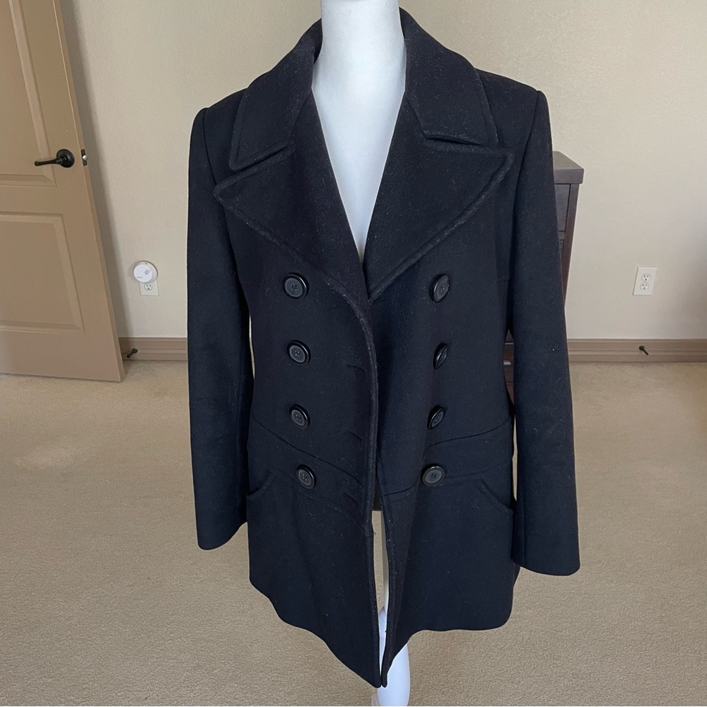 Preston & York Black Pea Coat 6